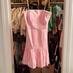 EUC pink and white vineyard vines size 6